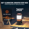 VEVOR LED Camping Lantern, All-in-one, 1000LM, 360° Illumination, 4 Lighting Modes, Battery Powered Light, Outdoor Robust Flashlight, Built to Last Light, Ideal for Hiking Fishing Outages Repairs