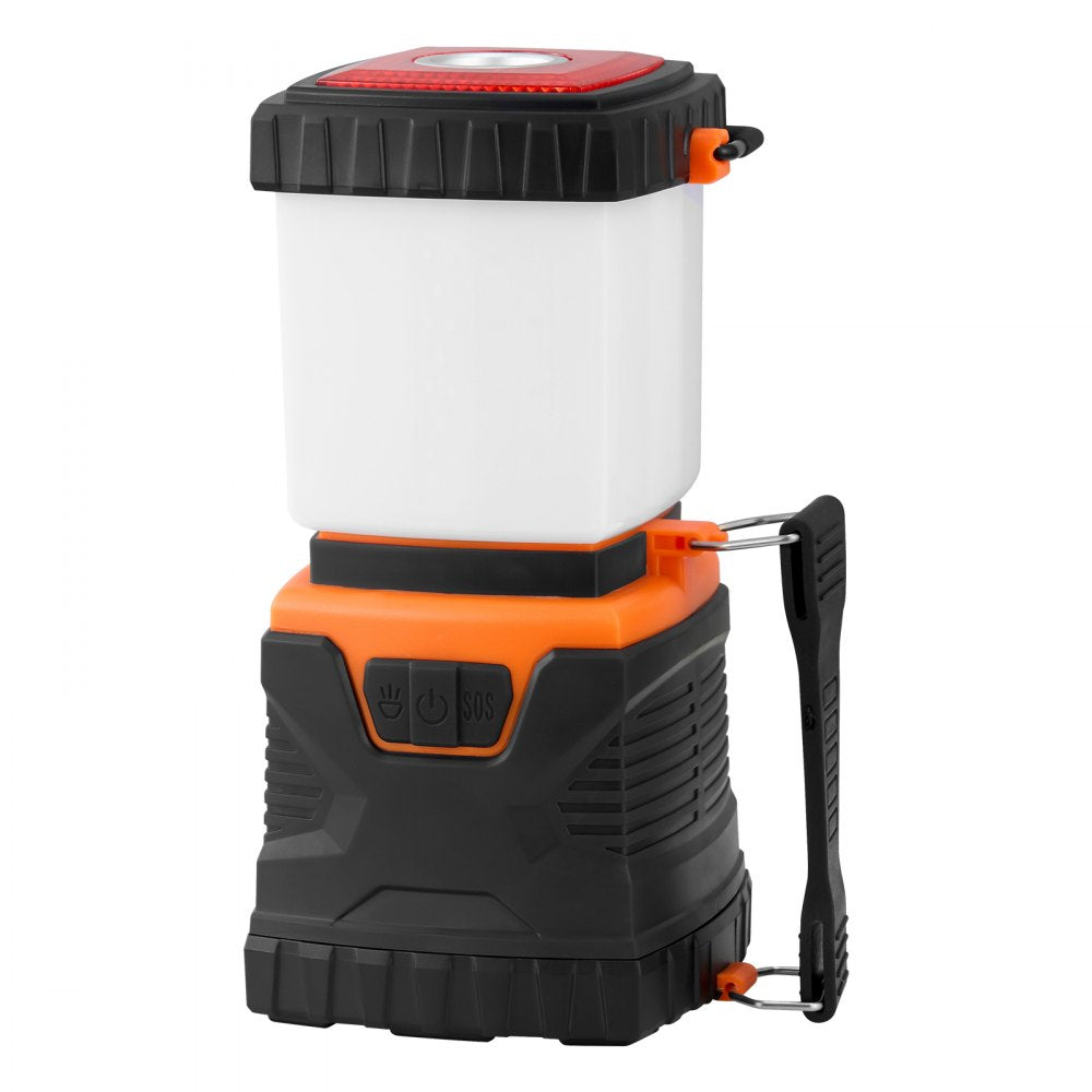 VEVOR LED Camping Lantern, All-in-one, 1000LM, 360° Illumination, 4 Lighting Modes, Battery Powered Light, Outdoor Robust Flashlight, Built to Last Light, Ideal for Hiking Fishing Outages Repairs
