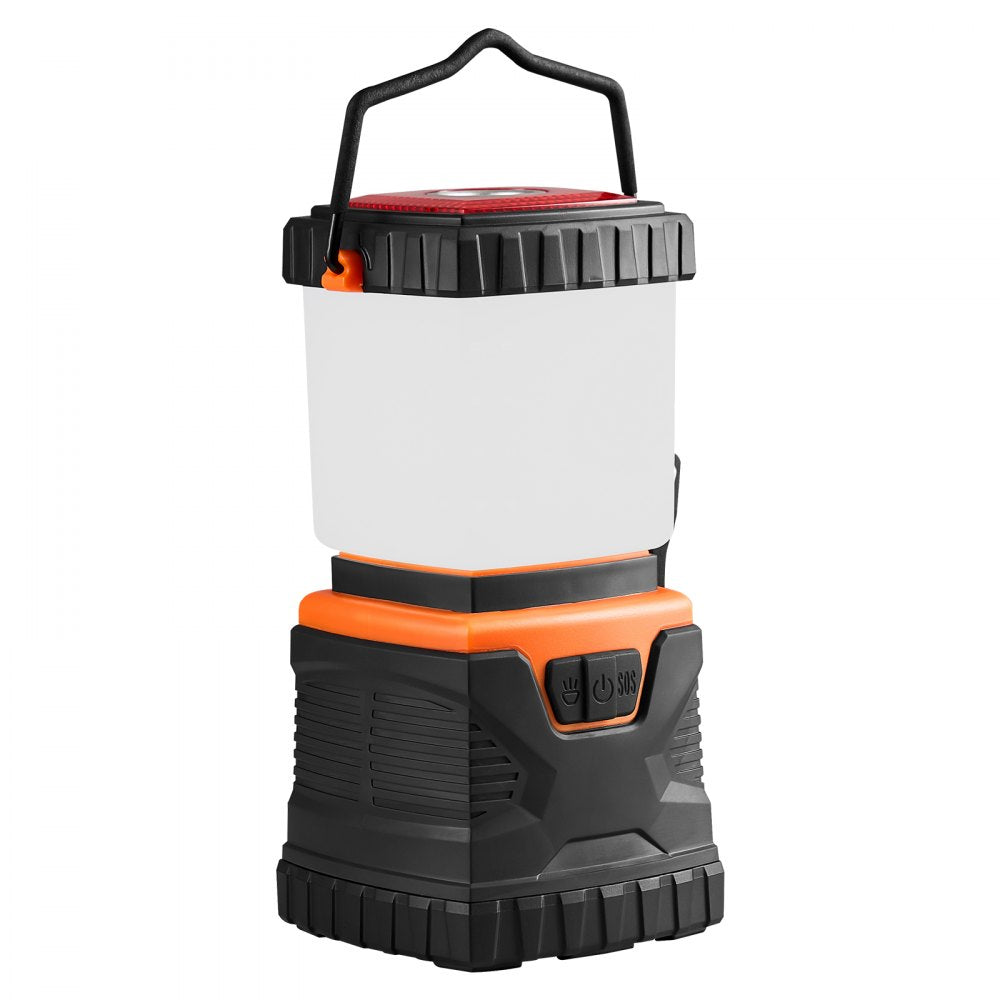 VEVOR LED Camping Lantern, All-in-one, 1000LM, 360° Illumination, 4 Lighting Modes, Rechargeable Outdoor Flashlight, USB Charging, Durable Robust Light, Ideal for Hiking Fishing Outages Car Repairs
