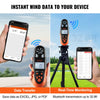 VEVOR Bluetooth Portable Anemometer, Temperature Range 14℉-140℉, Digital Device for Measuring Wind Speed, Temperature, Air Flow, and Wind Chill, Equipped with LED Backlit Display, Ideal for Surfing