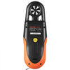 VEVOR Bluetooth Portable Anemometer, Temperature Range 14℉-140℉, Digital Device for Measuring Wind Speed, Temperature, Air Flow, and Wind Chill, Equipped with LED Backlit Display, Ideal for Surfing