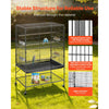 VEVOR Bird Cage, 36.6 x 22.8 x 59.5 inch, Flat Top, Wrought Iron Bird Flight Cage with Perches, Slide-Out Tray and Plastic Feeders, for Blue Tit, Cockatiel, Canary, Monk Parakeet, African Grey Parrot