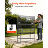 VEVOR Bird Cage, 36.6 x 22.8 x 59.5 inch, Flat Top, Wrought Iron Bird Flight Cage with Perches, Slide-Out Tray and Plastic Feeders, for Blue Tit, Cockatiel, Canary, Monk Parakeet, African Grey Parrot
