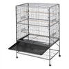 VEVOR Bird Cage, 36.6 x 22.8 x 59.5 inch, Flat Top, Wrought Iron Bird Flight Cage with Perches, Slide-Out Tray and Plastic Feeders, for Blue Tit, Cockatiel, Canary, Monk Parakeet, African Grey Parrot