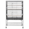 VEVOR Bird Cage, 36.6 x 22.8 x 59.5 inch, Flat Top, Wrought Iron Bird Flight Cage with Perches, Slide-Out Tray and Plastic Feeders, for Blue Tit, Cockatiel, Canary, Monk Parakeet, African Grey Parrot