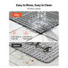 VEVOR Drainage Mat, 3 x 50 ft, PVC Non Slip Commercial Floor Mat, Wet Area Water Drain Splash Matting Hollow Doormat Roll, for Outdoor Indoor Restaurant Swimming Pool Patio Bathroom Washroom, Black