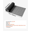VEVOR Drainage Mat, 3 x 50 ft, PVC Non Slip Commercial Floor Mat, Wet Area Water Drain Splash Matting Hollow Doormat Roll, for Outdoor Indoor Restaurant Swimming Pool Patio Bathroom Washroom, Black