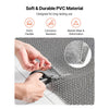 VEVOR Drainage Mat, 3 x 16.4 ft, PVC Non Slip Commercial Floor Mat, Wet Area Water Drain Splash Matting Hollow Doormat Roll, for Outdoor Indoor Restaurant Swimming Pool Patio Bathroom Washroom, Gray