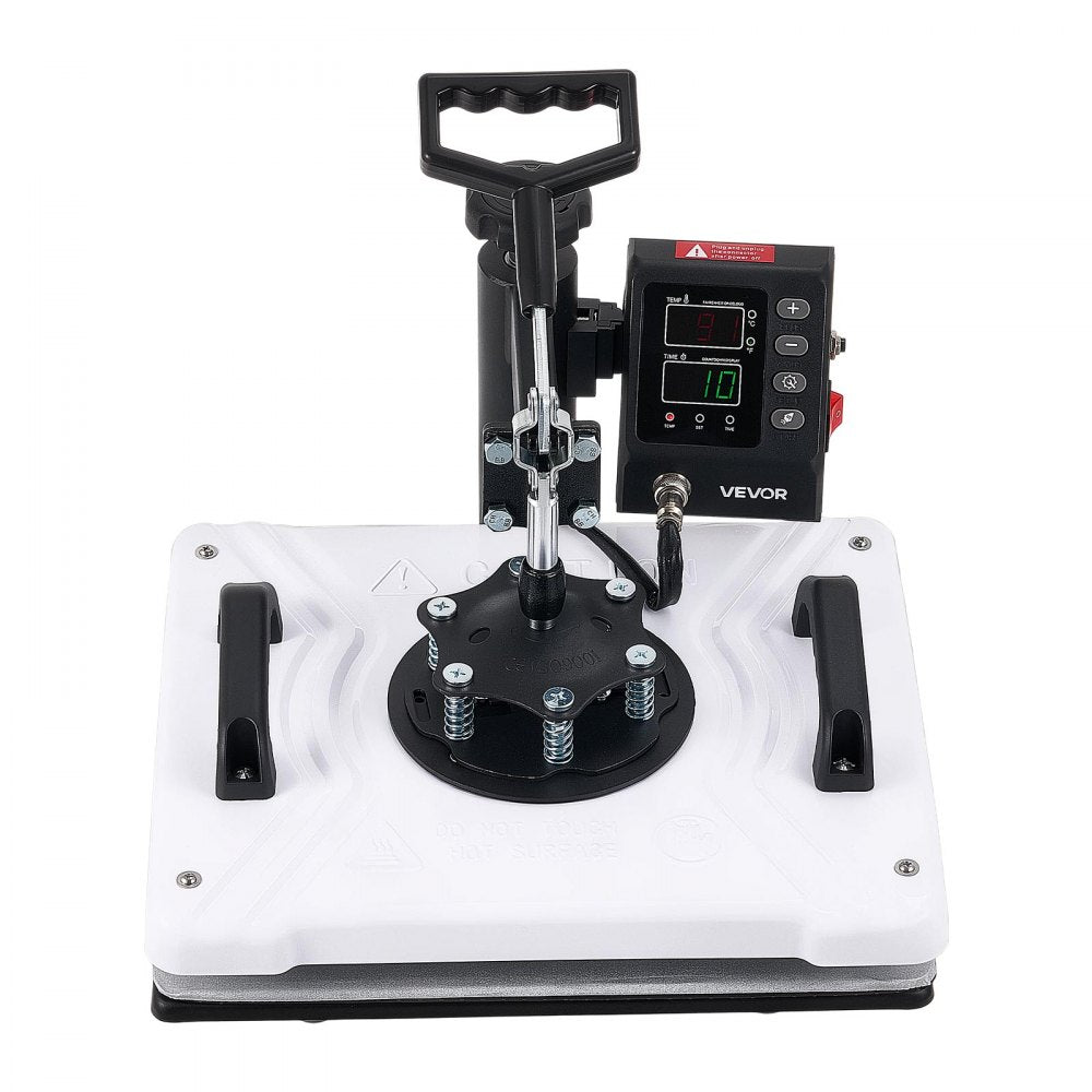 VEVOR Heat Press Machine 12 x 15 in Sublimation Press Machine Swing Away, Heat Up Fast and Even, Digital Precise Time and Temperature Control, for T-Shirts, Canvas Tote Bags, Pillowcases, Socks