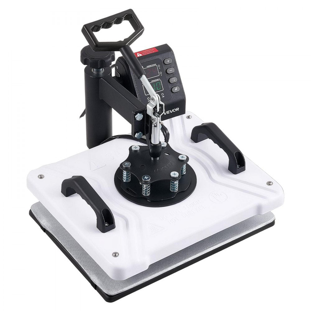 VEVOR Heat Press Machine 12 x 15 in Sublimation Press Machine Swing Away, Heat Up Fast and Even, Digital Precise Time and Temperature Control, for T-Shirts, Canvas Tote Bags, Pillowcases, Socks