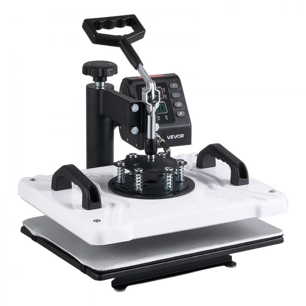 VEVOR Heat Press Machine 12 x 15 in Sublimation Press Machine Swing Away, Heat Up Fast and Even, Digital Precise Time and Temperature Control, for T-Shirts, Canvas Tote Bags, Pillowcases, Socks
