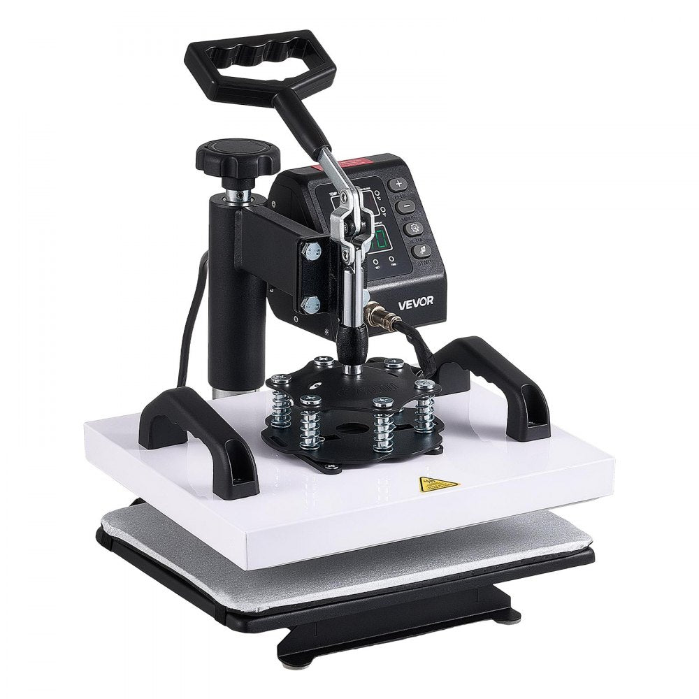 VEVOR Heat Press Machine 12 x 10 in Sublimation Press Machine Swing Away, Heat Up Fast and Even, Digital Precise Time and Temperature Control, for T-Shirts, Canvas Tote Bag, Pillowcases, Socks