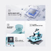VEVOR Heat Press Machine, 12 x 15 inch, 2 in 1 Heat Transfer Machine with Hat Press, 360° Swing Away T-Shirt Pressing Machine, Digital Precise Control, Fast Even Heating for T-Shirts/Hats/Caps, Green