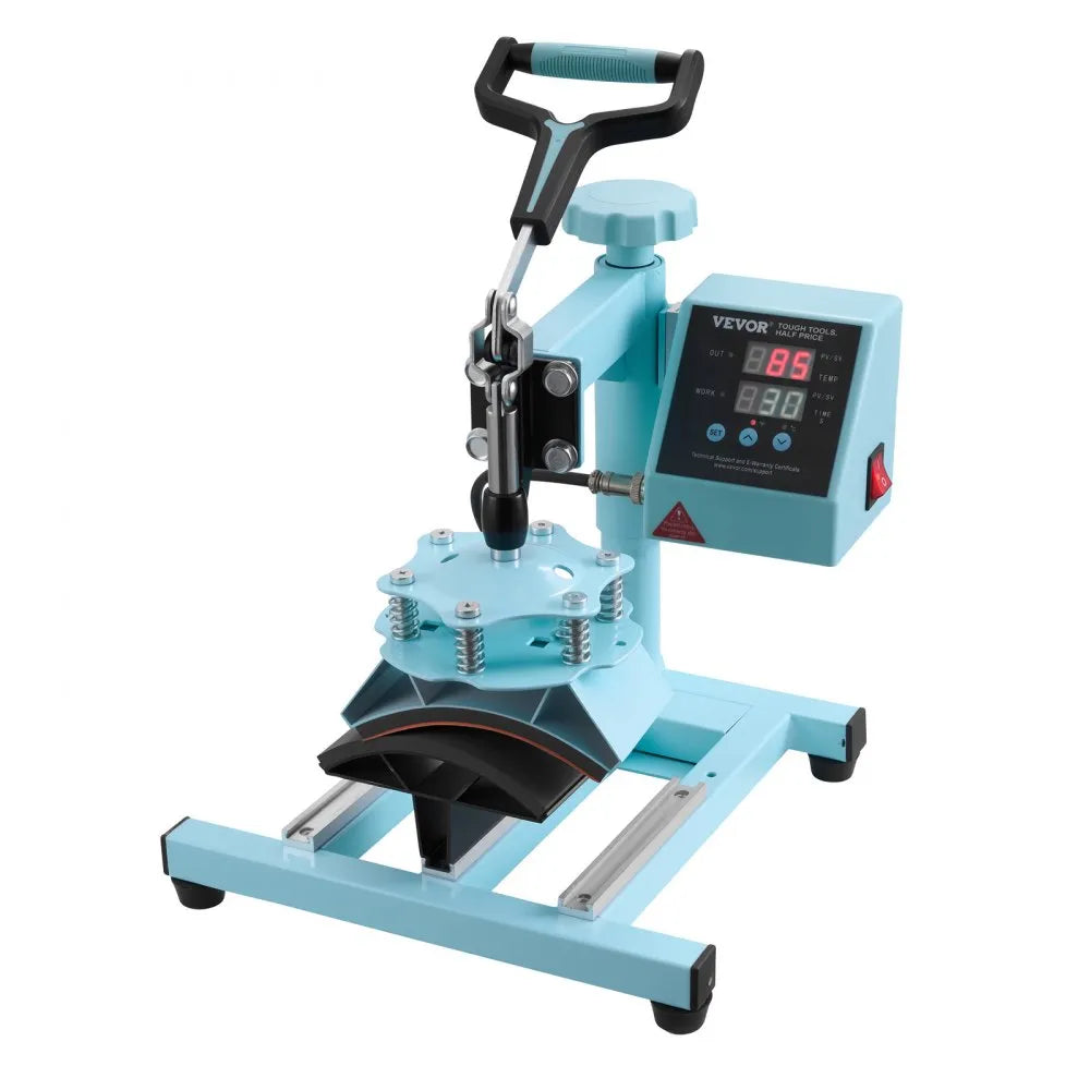 VEVOR Heat Press Machine, 12 x 15 inch, 2 in 1 Heat Transfer Machine with Hat Press, 360° Swing Away T-Shirt Pressing Machine, Digital Precise Control, Fast Even Heating for T-Shirts/Hats/Caps, Green
