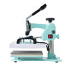 VEVOR Heat Press, 12 x 10inch Heat Press Machine, 360° Swing Away T-Shirt Pressing Machine, Fast and Even Heating, Digital Precise Control, Heat Transfer Machine for T-Shirts/Pillows/Bags, Green
