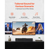 VEVOR Sound Bar for Smart TV, 2.0 Channel, 17-Inch Compact Soundbar TV Speakers for Projector, Bluetooth AUX Connection, Remote Control, Easy Setup, 80W Surround Sound System for PC Home Theater Audio