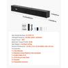 VEVOR Sound Bar for Smart TV, 2.0 Channel, 24-Inch Compact Soundbar TV Speakers for Projector, Bluetooth AUX Connection, Remote Control, Easy Setup, 80W Surround Sound System for PC Home Theater Audio