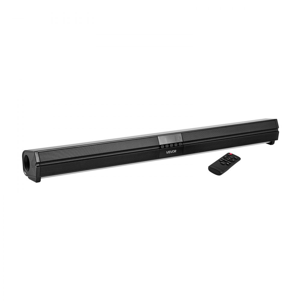 VEVOR Sound Bar for Smart TV, 2.0 Channel, 32-Inch Compact Soundbar TV Speakers for Projector, Bluetooth AUX Connection, Remote Control, Easy Setup, 80W Surround Sound System for PC Home Theater Audio