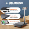 VEVOR Computing Digital Platform Scale, 660 lbs Load, 0.1 lbs Accuracy Computing Floor Scale with LB/KG, Tare, Price Calculator, Stainless Steel High-Definition Display for Boxes, Luggages, FCC Listed