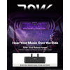 VEVOR UTV Sound Bar 17.3 Inch 4-Speaker Golf Cart Soundbar with Bluetooth, for UTVs ATVs Golf Carts Boats, Support Bluetooth USB AUX IN RF Remote, with RGB Multicolor Illumination, IP65 Waterproof