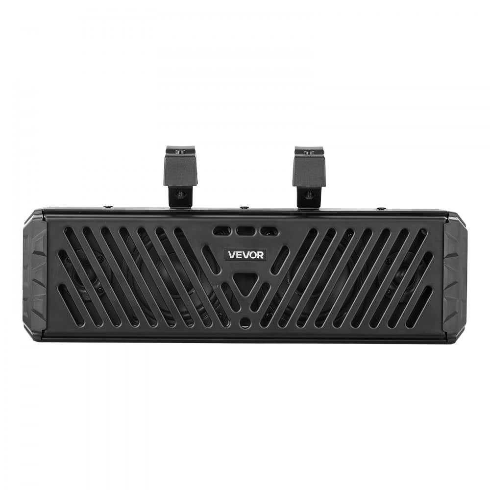 VEVOR UTV Sound Bar 17.3 Inch 4-Speaker Golf Cart Soundbar with Bluetooth, for UTVs ATVs Golf Carts Boats, Support Bluetooth USB AUX IN RF Remote, with RGB Multicolor Illumination, IP65 Waterproof