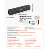 VEVOR UTV Sound Bar 25.8 Inch 6-Speaker Golf Cart Soundbar with Bluetooth, for UTVs ATVs Golf Carts Boats, Support Bluetooth USB AUX IN RF Remote, with RGB Multicolor Illumination, IP65 Waterproof