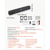 VEVOR UTV Sound Bar 34.8 Inch 8-Speaker Golf Cart Soundbar with Bluetooth, for UTVs ATVs Golf Carts Boats, Support Bluetooth USB AUX IN RF Remote, with RGB Multicolor Illumination, IP65 Waterproof