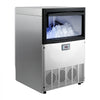 VEVOR Commercial Ice Maker Machine, 200 lbs/24h with 50 lbs Storage Capacity, Built-in/Freestanding/Under Counter, Stainless Steel Ice Maker with LED Display & Self-Cleaning, for Home Bar Restaurant