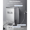 VEVOR Commercial Ice Maker Machine, 80 lbs/24h with 13 lbs Storage Capacity, Countertop/Freestanding/Under Counter, Stainless Steel Ice Maker with LED Display & Self-Cleaning, for Home Bar Restaurant