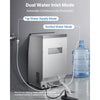 VEVOR Commercial Ice Maker Machine, 90 lbs/24h with 13 lbs Storage Capacity, Countertop/Freestanding/Under Counter, Stainless Steel Ice Maker with LED Display & Self-Cleaning, for Home Bar Restaurant