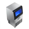 VEVOR Commercial Ice Maker Machine, 90 lbs/24h with 13 lbs Storage Capacity, Countertop/Freestanding/Under Counter, Stainless Steel Ice Maker with LED Display & Self-Cleaning, for Home Bar Restaurant