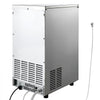 VEVOR Commercial Ice Maker Machine, 100 lbs/24h with 30-35 lbs Storage, Built-in/Freestanding/Under Counter, Stainless Steel Ice Maker with LED Display & Self-Cleaning, for Home Bar Restaurant