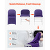 VEVOR 50 Pcs Purple Chair Covers, Polyester Spandex Chair Cover, Stretch Slipcovers for Wedding Party Dining Banquet Flat-Front Chair Covers, Fits Chair Measures up to 17.72 x 18.11 x 30.31 inch