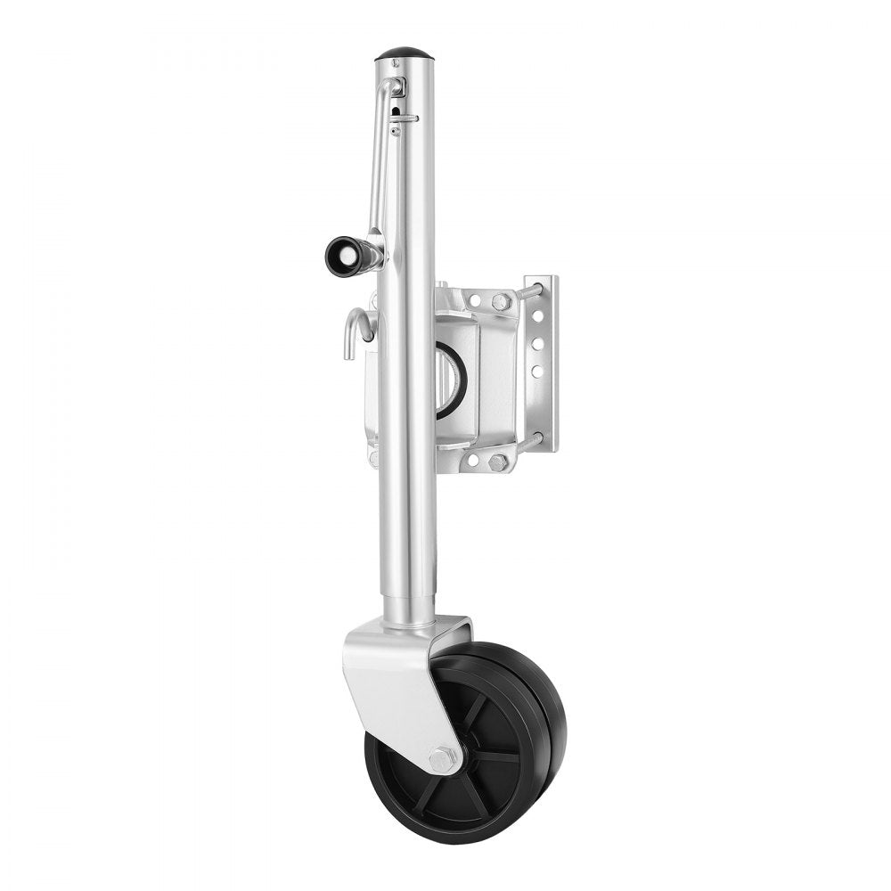 VEVOR Trailer Jack with Wheel, 2000 lbs Load Capacity, Heavy Duty Swivel Boat Trailer Jack with PP Dual Wheel & Ergonomic Handle, 15-27 Inch Lift Range, Fit for RVs, Boats and Utility Trailers