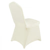 VEVOR Stretch Spandex Folding Chair Covers, Universal Fitted Chair Cover, Removable Washable Protective Slipcovers, for Wedding, Holiday, Banquet, Party, Celebration, Dining (50PCS Beige)