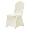 VEVOR Stretch Spandex Folding Chair Covers, Universal Fitted Chair Cover, Removable Washable Protective Slipcovers, for Wedding, Holiday, Banquet, Party, Celebration, Dining (50PCS Beige)
