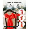 VEVOR Satin Chair Sashes Bows, 100PCS Chair Ribbon Ties Back Sash, 7 x 108 inch, Red Wedding Reception Decoration, for Wedding Ceremony Baby Shower Party Events Banquet Chair Cover Decoration