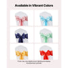 VEVOR Satin Chair Sashes Bows, 100PCS Chair Ribbon Ties Back Sash, 7 x 108 inch, Rose Gold Wedding Reception Decoration, for Wedding Ceremony Baby Shower Party Events Banquet Chair Cover Decoration