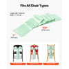 VEVOR Satin Chair Sashes Bows, 100PCS Chair Ribbon Ties Back Sash, 7 x 108 inch, Light Green Wedding Reception Decoration, for Wedding Ceremony Baby Shower Party Events Banquet Chair Cover Decoration
