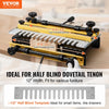 VEVOR Dovetail Jig, 12 in Width, Dove Tailing Router Jigs with Router Bit & 1/2” Template, Precise Alignment Dove Tail Jig, Mortise and Tenon Jig Woodworking Tools for Furniture & Wood Cabinet Making