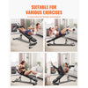 VEVOR Sit Up Bench, Decline Ab Bench with Reverse Crunch Handle, with 4 Adjustable Height Settings, Heavy Duty Steel, 1000 Lbs Capacity, for Home Gym Workouts, Strength Training, Full Body Muscles