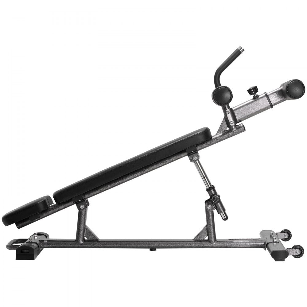 VEVOR Weight Bench, Adjustable Strength Training Bench, Press Bench for Full Body Workout, 1000 LBS Multi-Purpose Sit up Bench for Home Gym Exercise, Incline Decline Bench with Reverse Crunch Handle
