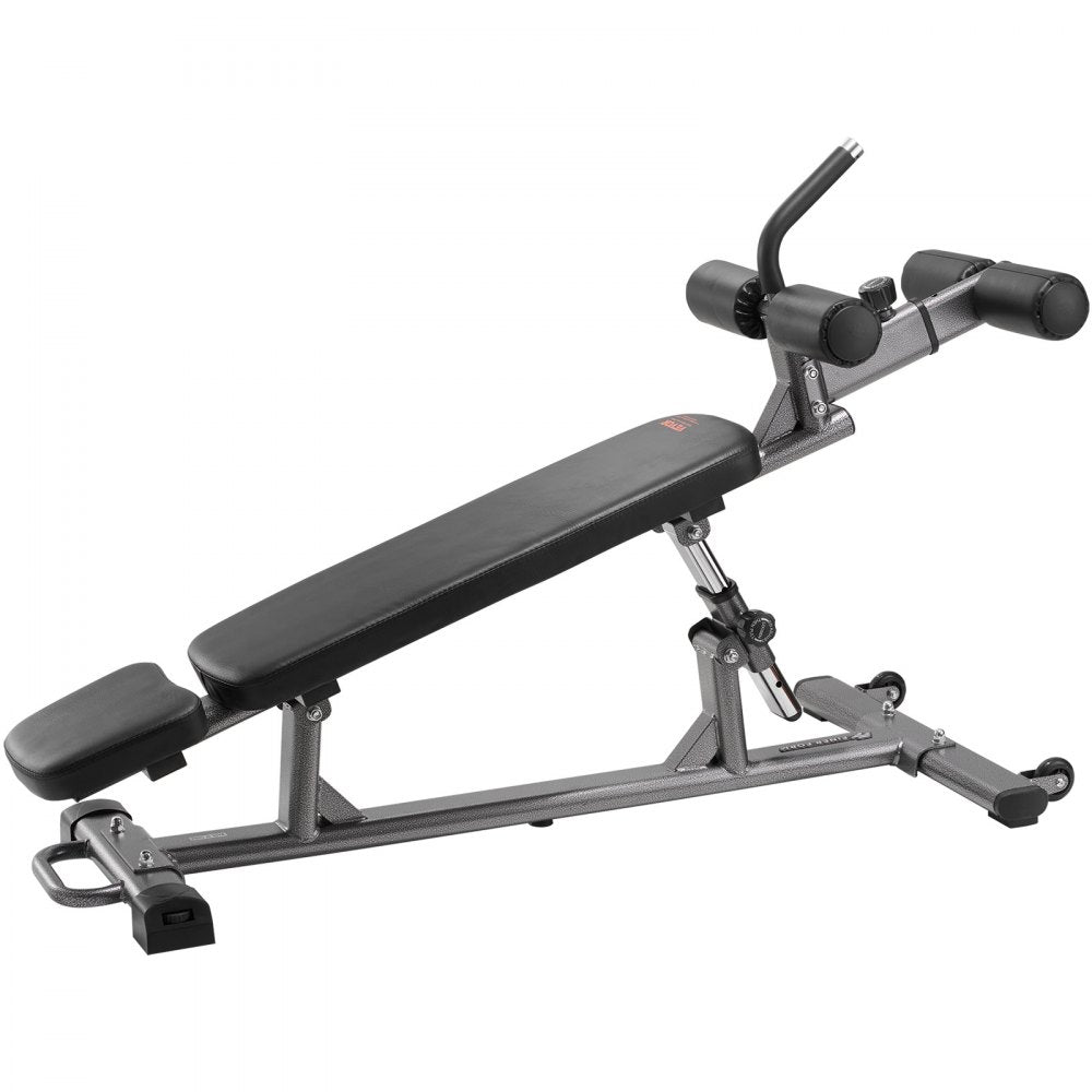 VEVOR Weight Bench, Adjustable Strength Training Bench, Press Bench for Full Body Workout, 1000 LBS Multi-Purpose Sit up Bench for Home Gym Exercise, Incline Decline Bench with Reverse Crunch Handle
