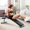 VEVOR Sit Up Bench, Folding Curved Decline Ab Bench, with 5 Adjustable Height Settings, Heavy-Duty Steel, Non-Slip Design, 500 Lbs Capacity for Home Gym Workouts, Strength Training, Full Body Muscles