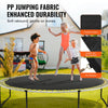 VEVOR Replacement Trampoline Mat, Jumping Mat Fits 12ft Frame, Universal Jumping Mat for 12ft Round Trampoline, Reinforce UV-Resistant Mat with Spring Tool & Durable V-Rings, Fit 5.5" Spring Length