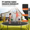 VEVOR Replacement Trampoline Mat, Jumping Mat Fits 14ft Frame, Universal Jumping Mat for 14ft Round Trampoline, Reinforce UV-Resistant Mat with Spring Tool & Durable V-Rings, Fit 6.5"-7" Spring Length