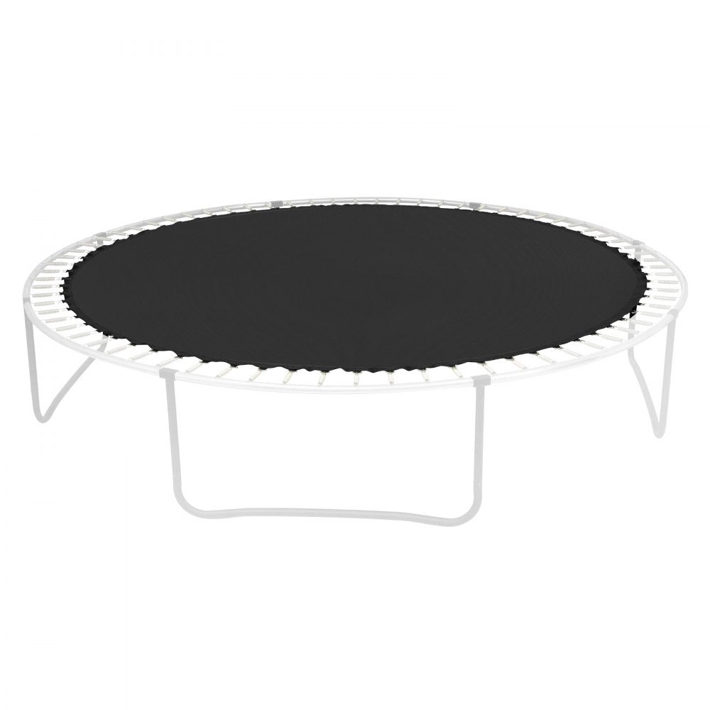 VEVOR Replacement Trampoline Mat, Jumping Mat Fits 14ft Frame, Universal Jumping Mat for 14ft Round Trampoline, Reinforce UV-Resistant Mat with Spring Tool & Durable V-Rings, Fit 6.5"-7" Spring Length