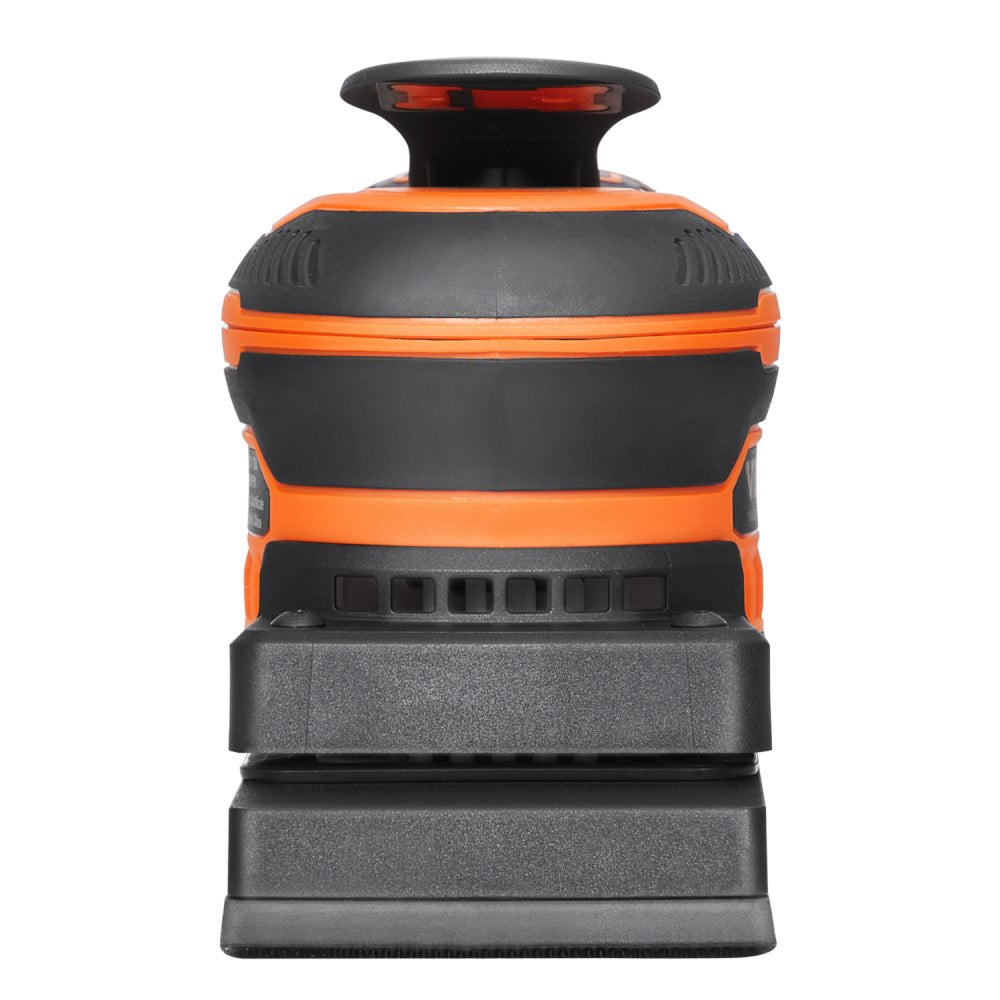 VEVOR Sheet Sander, 3/8 Sheet 3A EC Brushless Sander, Max. 10000RPM Variable Speed Sheet Finishing Sander with 10PCS Sandpapers and Vacuum Cleaner Adapter for Woodworking