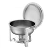 VEVOR Chafing Dish Buffet Set, 5 Qt 2 Pack, Stainless Steel Chafer with 2 Full Size Pans, Round Catering Warmer Server with Lid Water Pan Folding Stand Clip, for Weddings Parties Banquets, Silver