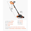 VEVOR Lawn Edger, 8-inch Blade Length, 12 Amp Electric Edger Lawn Tool, 4000 RPM, with 3-Position Blade Depth, 65 Mn, Pivoting Handle, Dual Wheels, for Lawns, Driveways, Yards, and Sidewalk Edges